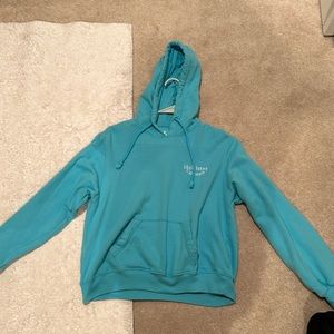 NWOT Hollister Turquoise Light Pullover Hoodie